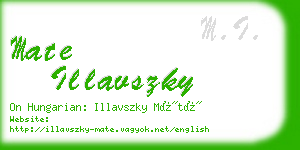 mate illavszky business card